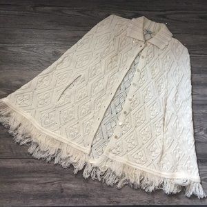 vintage knit poncho